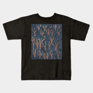 Blue-grey forest Kids T-Shirt